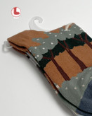 جوراب زنانه moxiao ماکسیو طرح دهکده Village