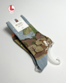 جوراب زنانه moxiao ماکسیو طرح دریاچه پرسپا LAKE PRESPA