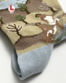 جوراب زنانه moxiao ماکسیو طرح دریاچه پرسپا LAKE PRESPA