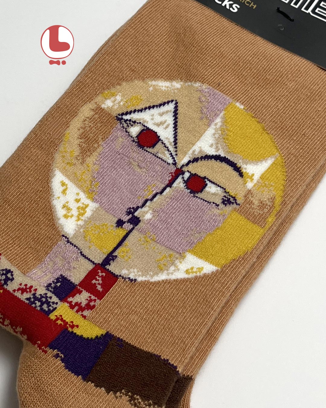 جوراب  Unisex اکمن EKMEN طرح نقاشی سنسیو از پاول کله Paul Klee Senecio