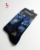 جوراب زنانه اکمن EKMEN طرح شب پر ستاره ونگوگ Van Gogh The Starry Night