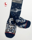 جوراب زنانه اکمن EKMEN طرح سلام فضانورد hello astronaut