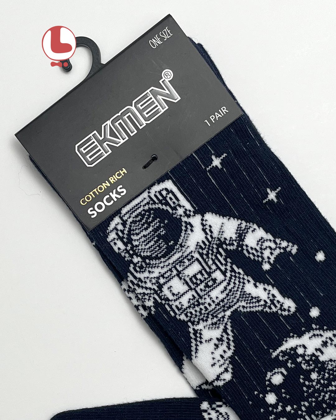 جوراب زنانه اکمن EKMEN طرح فضانورد the astronaut