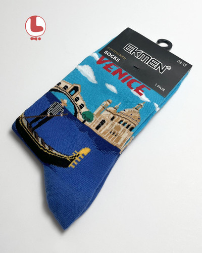 جوراب Unisex اکمن EKMEN طرح شهر ونیز VENICE