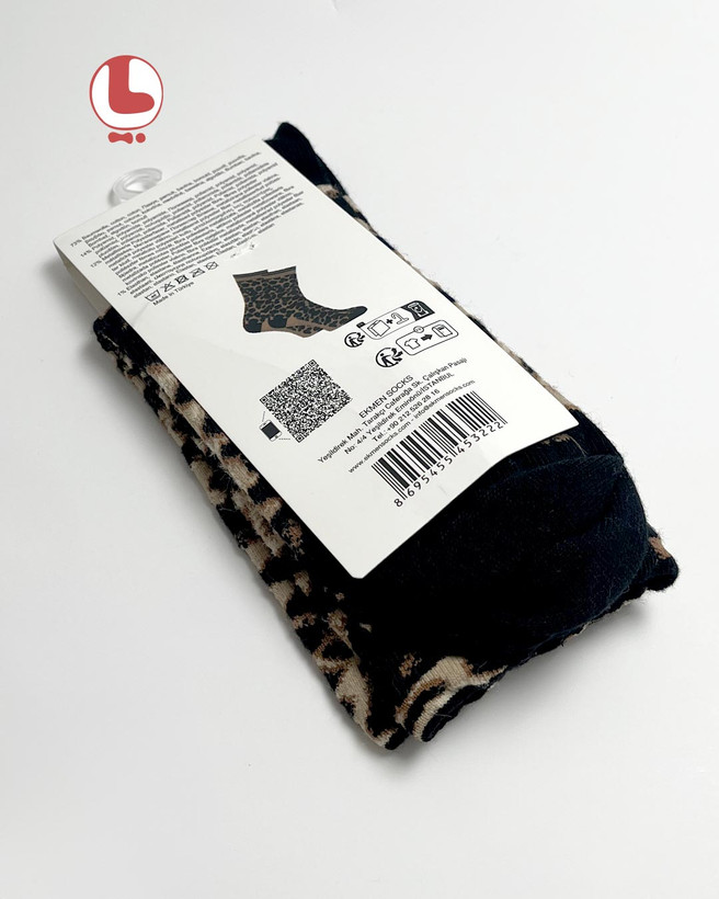 جوراب زنانه اکمن EKMEN طرح پلنگی leopard
