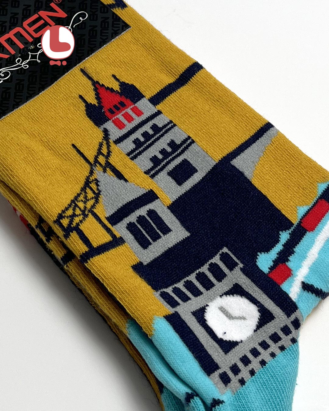 جوراب مردانه اکمن EKMEN طرح شهر لندن London