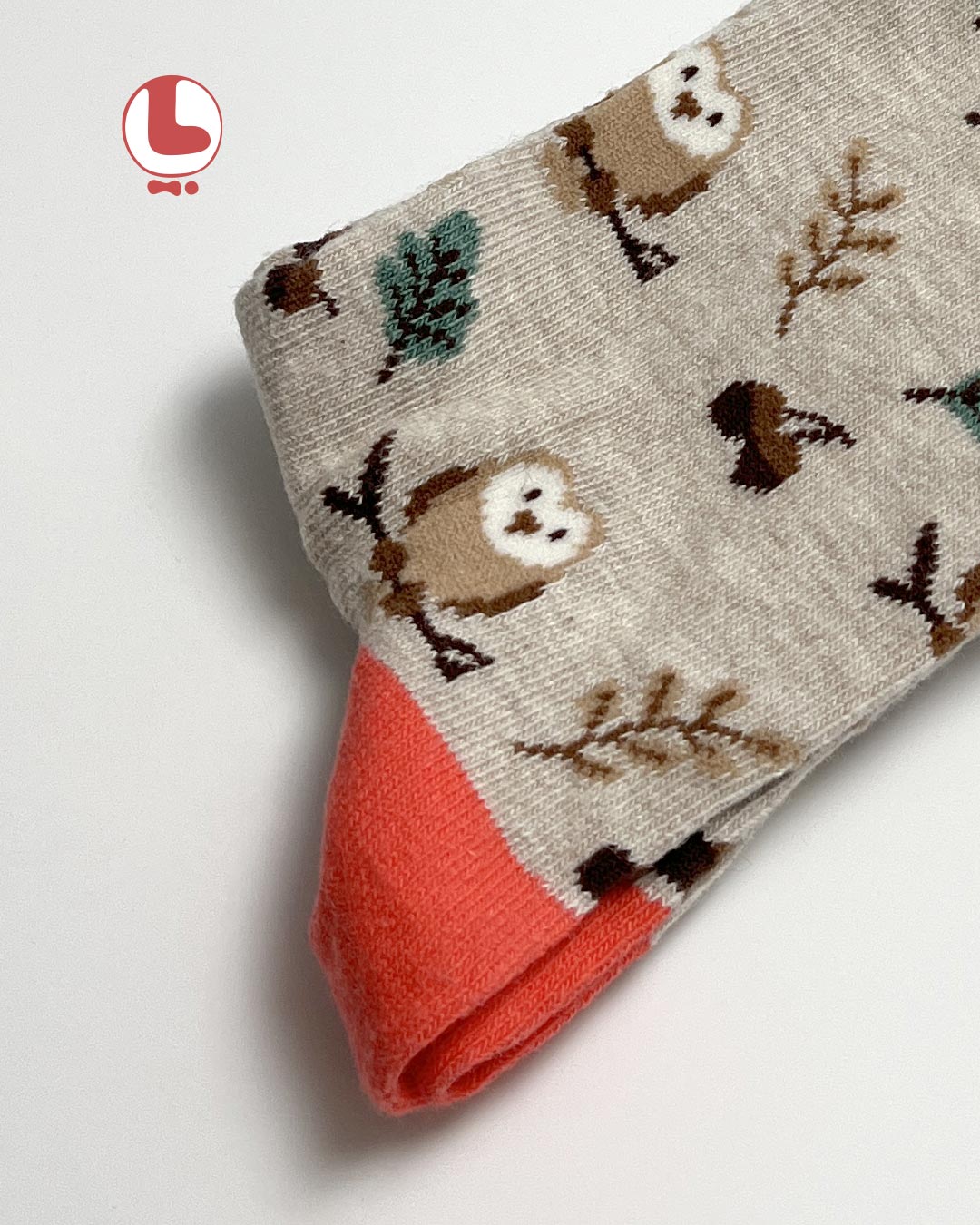 جوراب  Unisex اکمن EKMEN طرح جغد و پاییز Owl and autumn