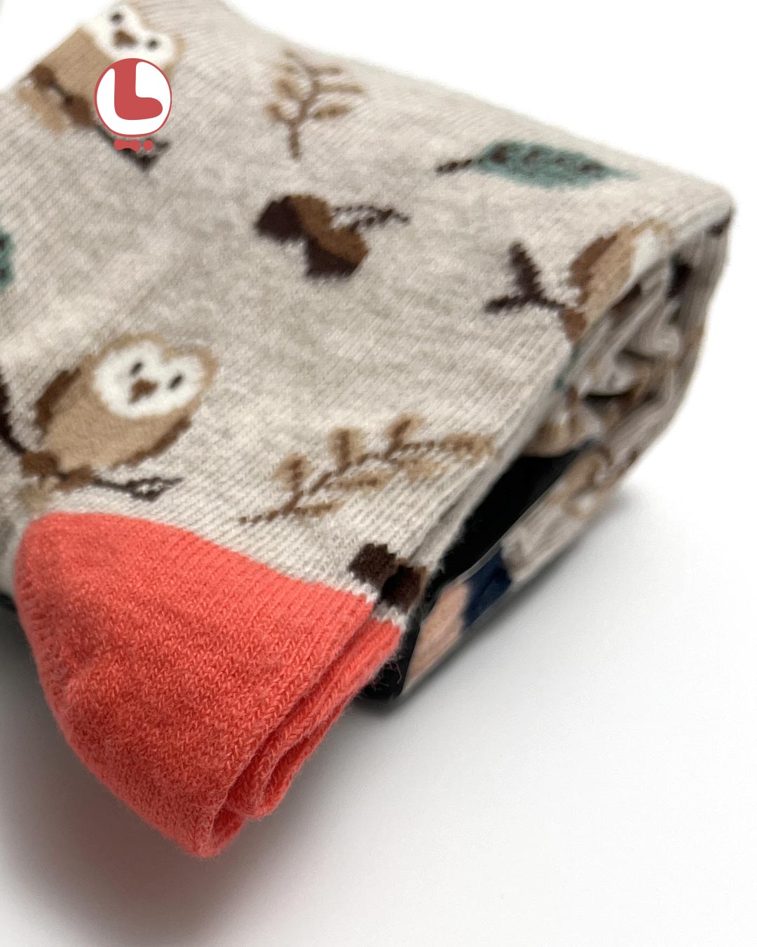 جوراب  Unisex اکمن EKMEN طرح جغد و پاییز Owl and autumn