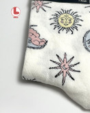 جوراب زنانه اکمن EKMEN طرح خورشید و ماه sun and moon