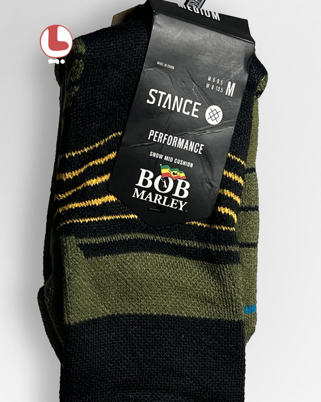 جوراب استنس STANCE مدل باب مارلی Bob Marley Trenchtown Snow