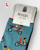 جوراب زنانه moxiao ماکسیو طرح دوچرخه سوار cyclist