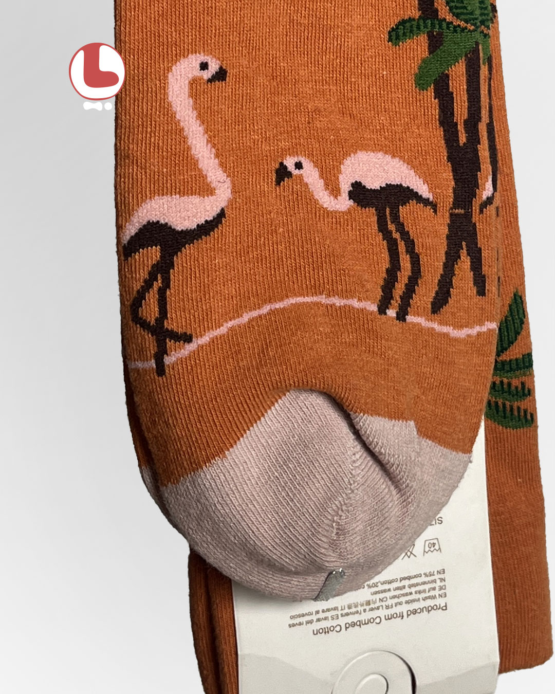 جوراب زنانه moxiao ماکسیو طرح فلامینگو Flamingo
