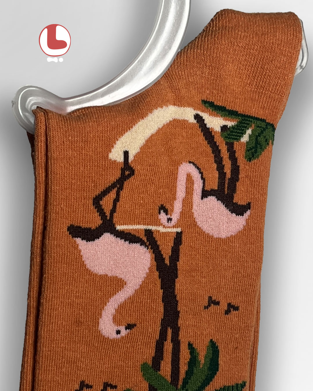 جوراب زنانه moxiao ماکسیو طرح فلامینگو Flamingo