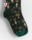 جوراب زنانه moxiao ماکسیو طرح زن گیاهی plant woman