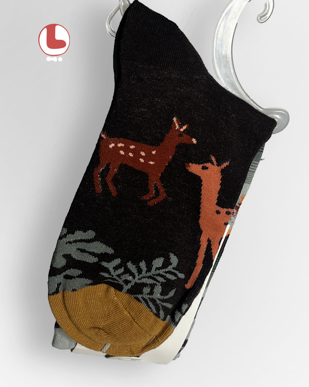 جوراب زنانه moxiao ماکسیو طرح آهوها the deer