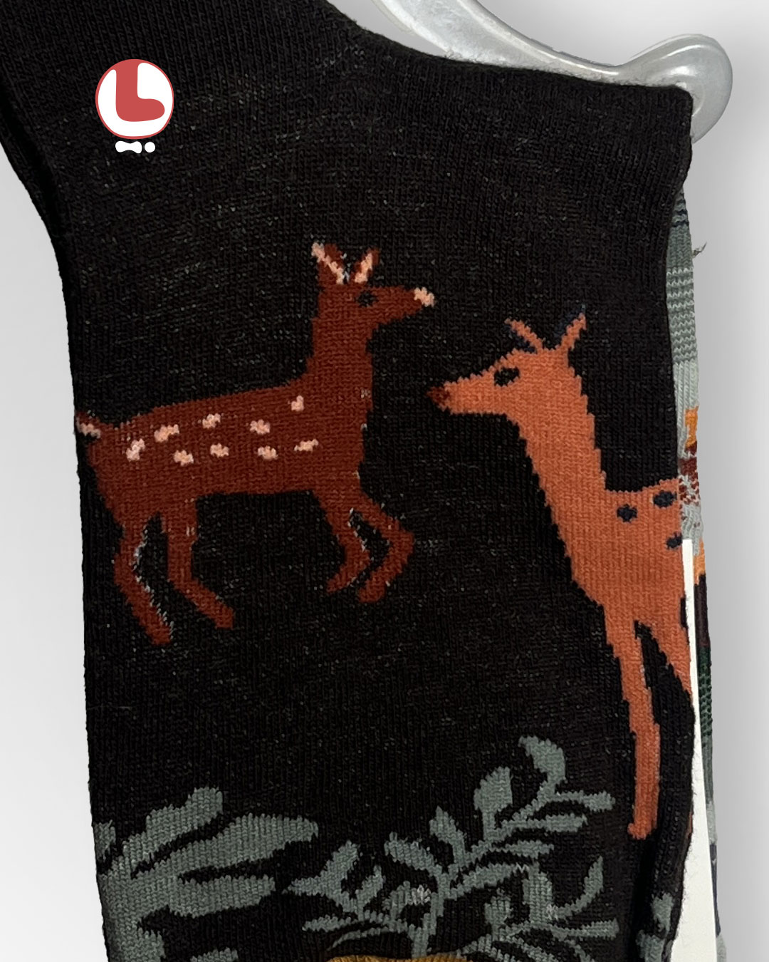 جوراب زنانه moxiao ماکسیو طرح آهوها the deer