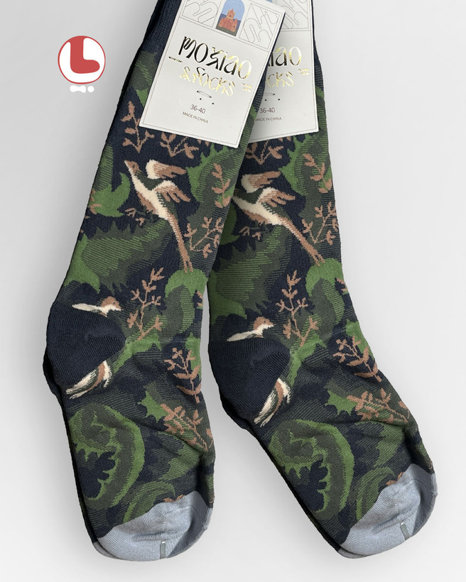 جوراب زنانه moxiao ماکسیو طرح پرنده و طبیعت Bird and nature