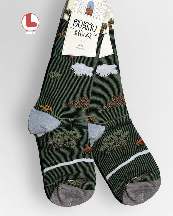 جوراب زنانه moxiao ماکسیو طرح مزرعه the farm