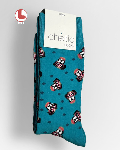 جوراب مردانه Chetic چتیک طرح سگ عینکی 2