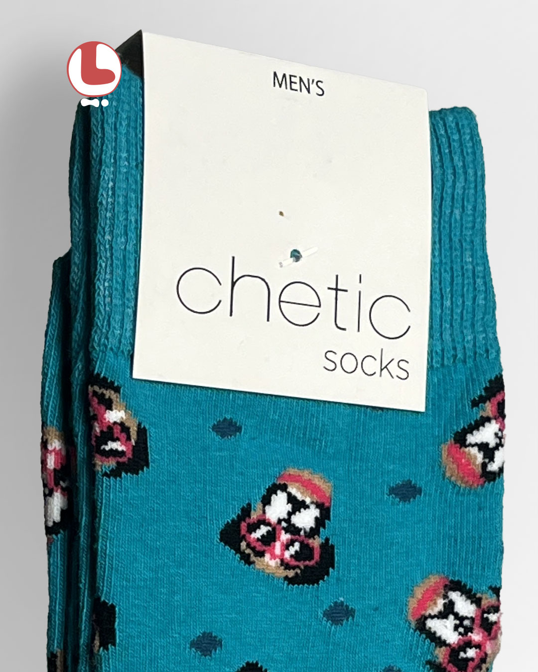 جوراب مردانه Chetic چتیک طرح سگ عینکی 2