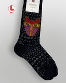 جوراب زنانه moxiao ماکسیو طرح گربه قبیله ای Tribal Cat