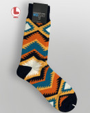 جوراب مردانه moxiao ماکسیو طرح الگوی آزتک Aztec Pattern