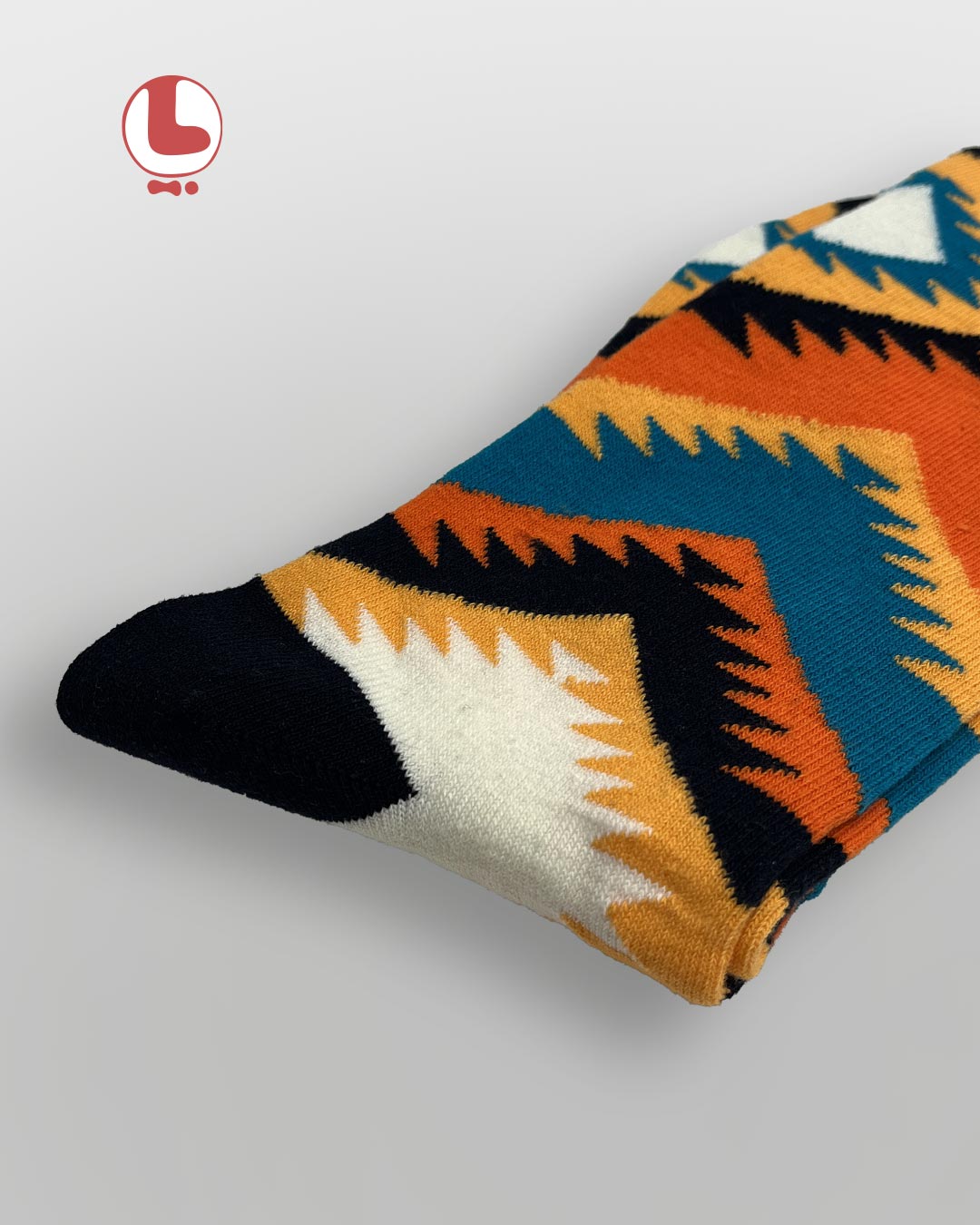جوراب مردانه moxiao ماکسیو طرح الگوی آزتک Aztec Pattern