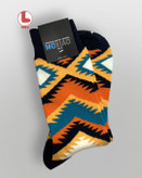 جوراب مردانهmoxiao ماکسیو طرح الگوی آزتک Aztec Pattern