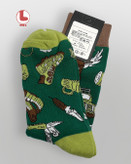 جوراب مردانه moxiao ماکسیو طرح وسایل کمپینگ Camping Gear