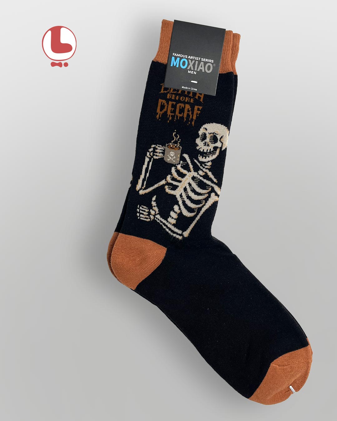 جوراب مردانه moxiao ماکسیو طرح اسکلت Skeleton