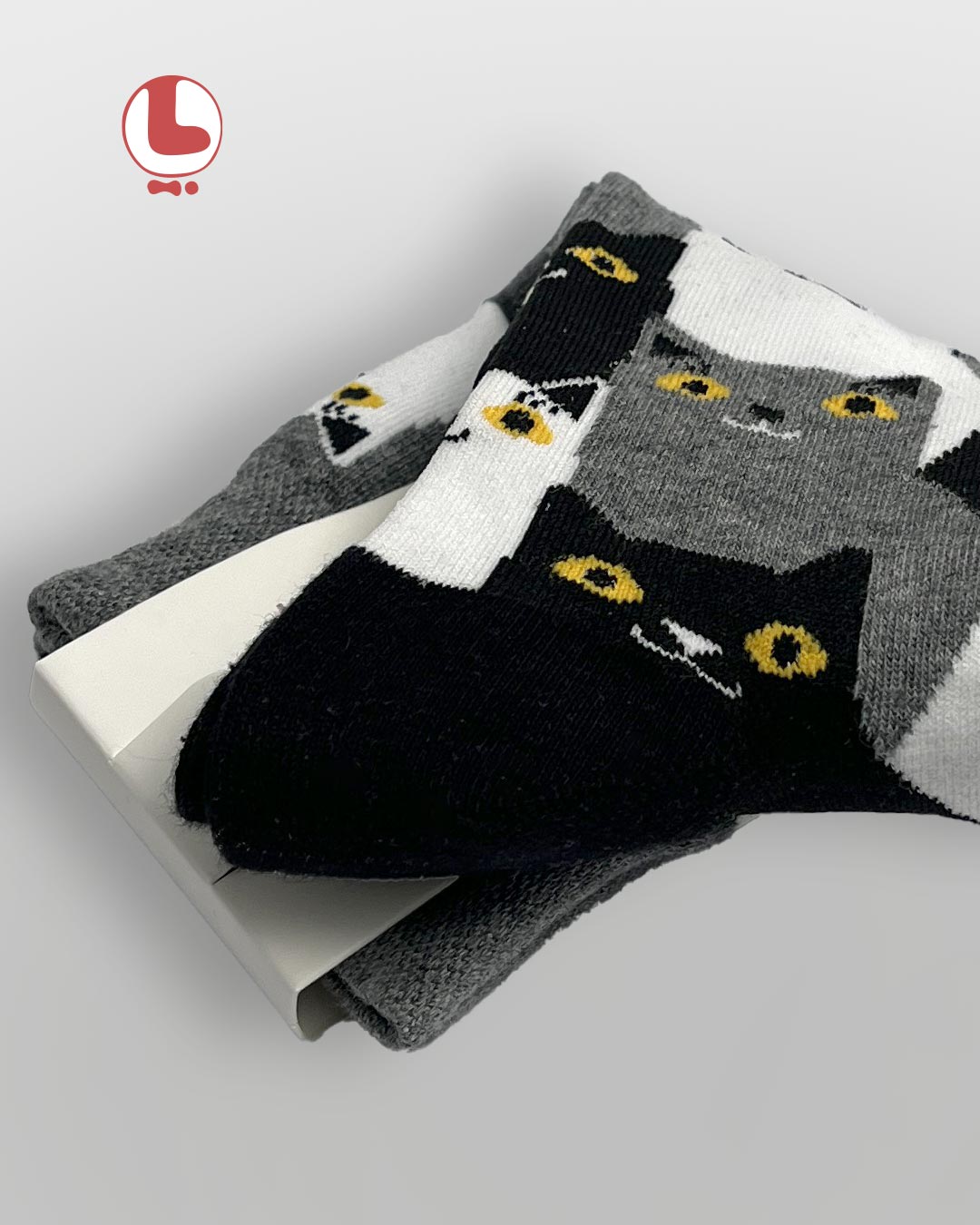 جوراب زنانه moxiao ماکسیو طرح گربه سیاه Black Cat