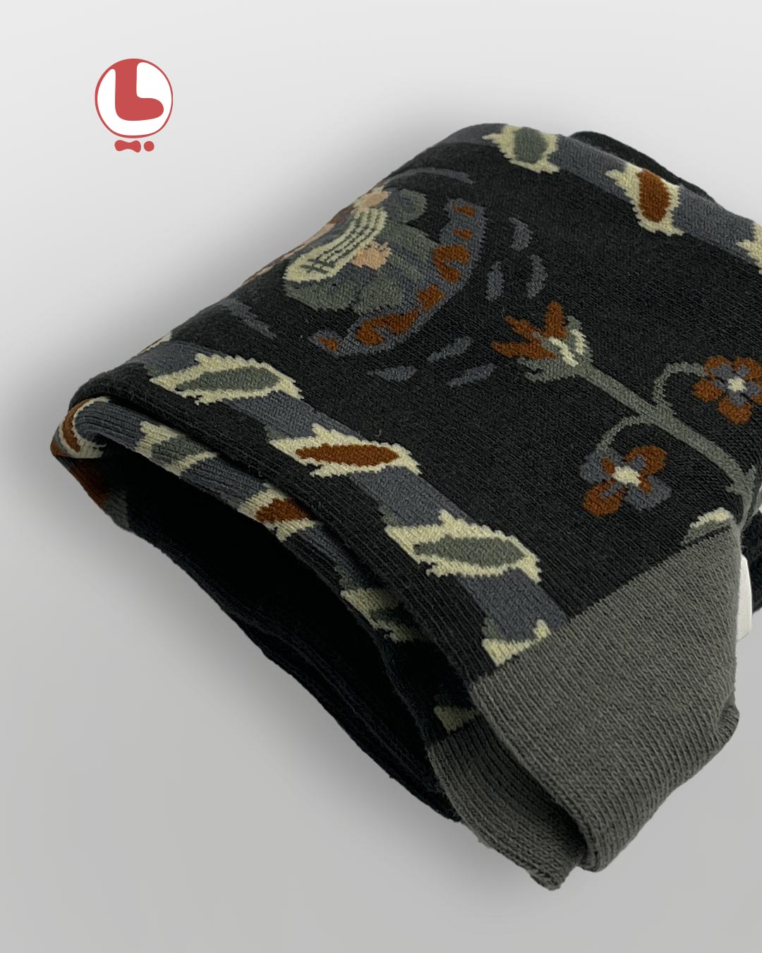 جوراب زنانه moxiao ماکسیو طرح چاپ شیر و فرشته Lion and angel print