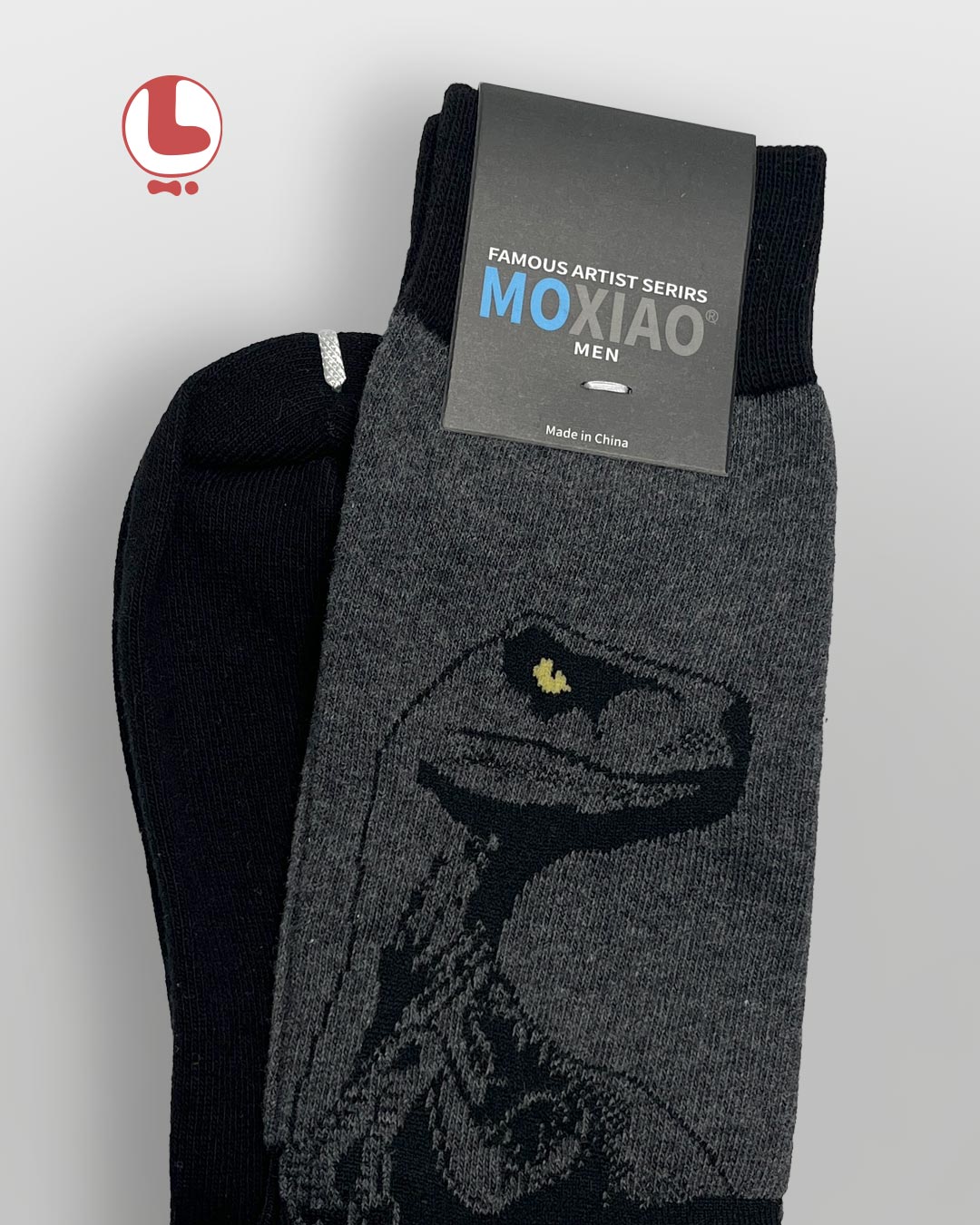 جوراب مردانه moxiao ماکسیو طرح دایناسور تیرکس Tyrannosaurus (Tereex) dinosaur