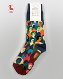 جوراب زنانه moxiao ماکسیو طرح مردم آمریکا American People