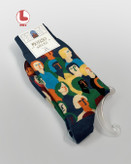 جوراب زنانه moxiao ماکسیو طرح مردم آمریکا American People