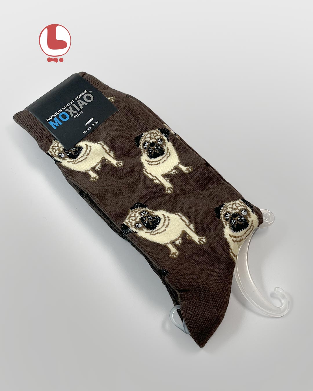 جوراب مردانه moxiao ماکسیو طرح سگ Bulldog
