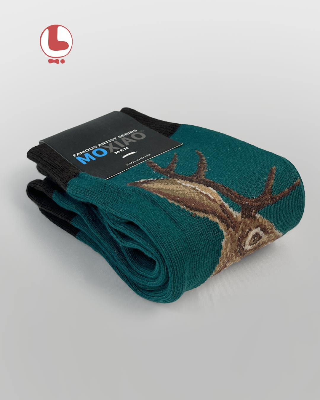 جوراب مردانه moxiao ماکسیو طرح جاکالوپ Jackalope