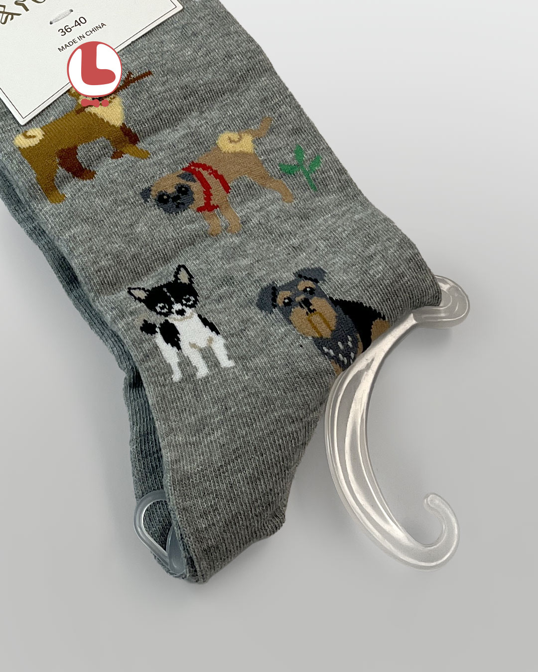 جوراب زنانه moxiao ماکسیو طرح سگ ها Dog's