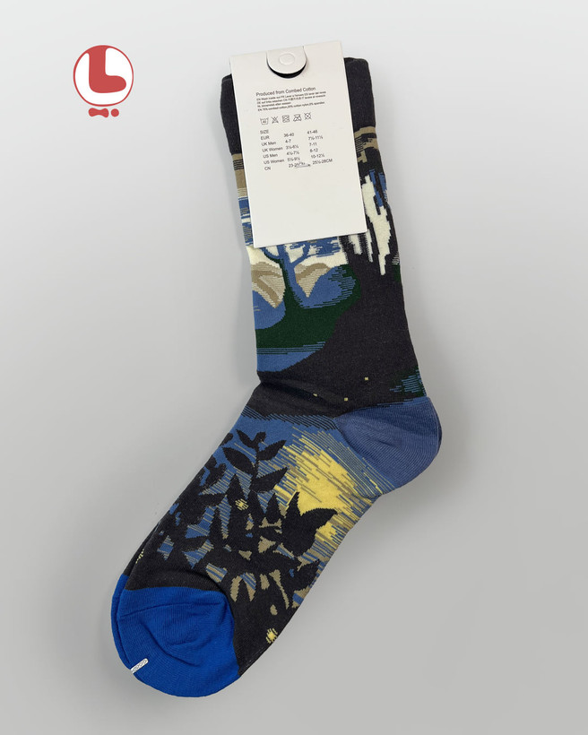 جوراب زنانه moxiao ماکسیو طرح طبیعت در شب Nature at night