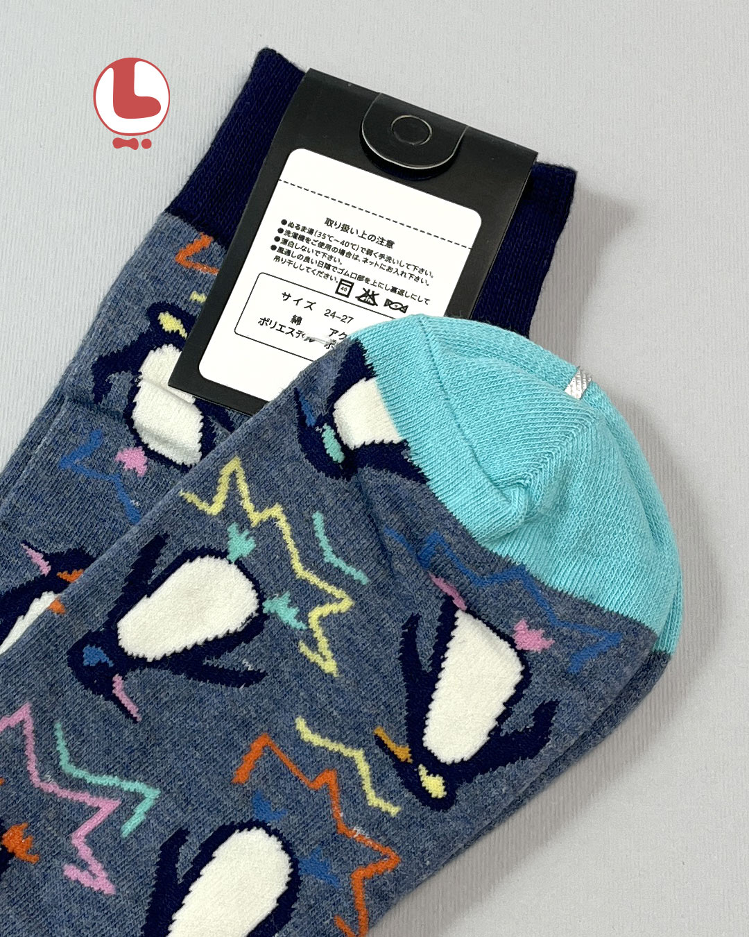 جوراب زنانه moxiao ماکسیو طرح پنگوئن penguin