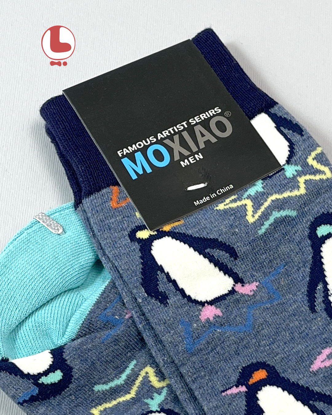 جوراب زنانه moxiao ماکسیو طرح پنگوئن penguin