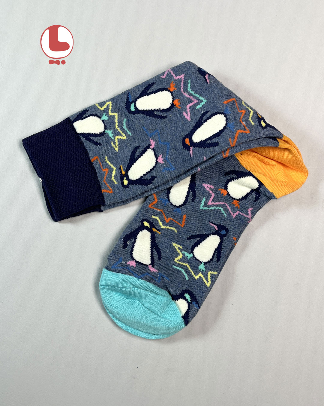 جوراب زنانه moxiao ماکسیو طرح پنگوئن penguin