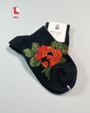 جوراب زنانه moxiao ماکسیو طرح گل رز قرمز Red rose