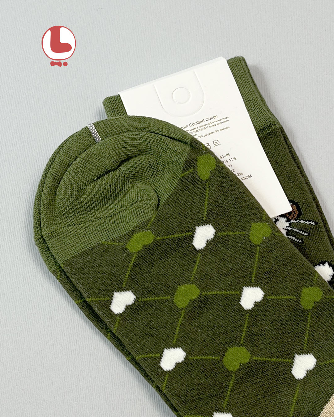 جوراب زنانه moxiao ماکسیو طرح گربه ۲ Cat