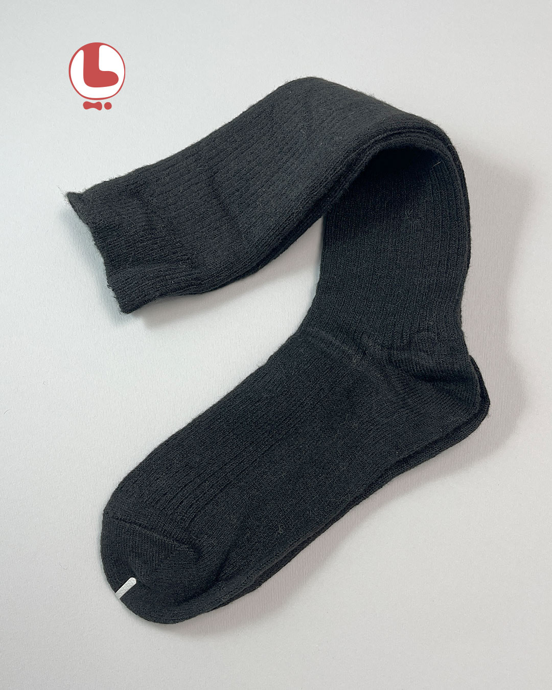 جوراب زنانه پشمی زیر زانو COCO & HANA کش بافت کبریتی ریز