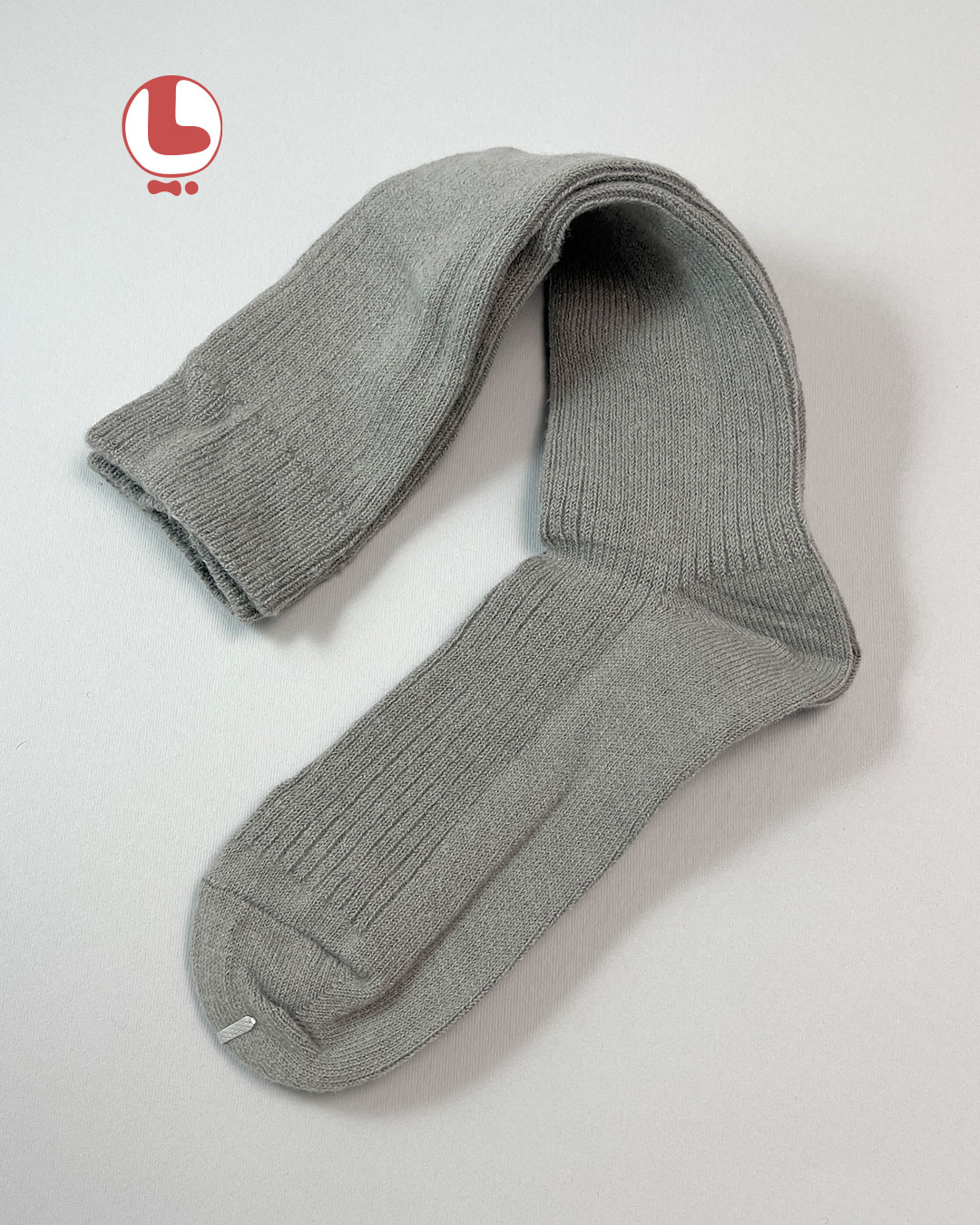 جوراب زنانه پشمی زیر زانو COCO & HANA کش بافت کبریتی ریز