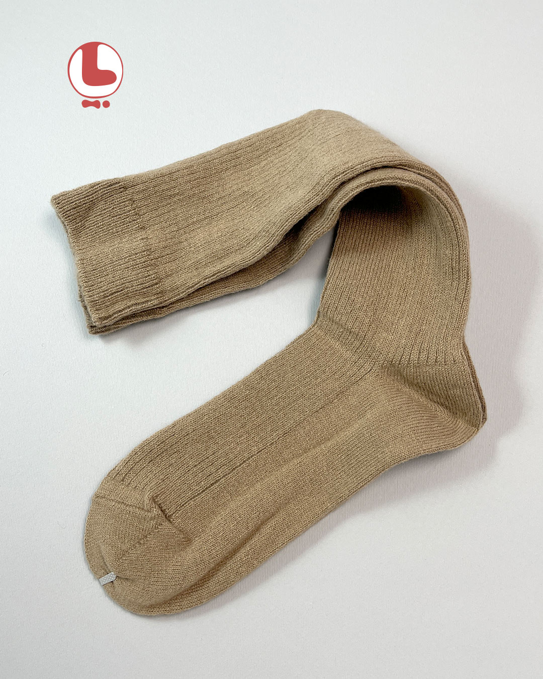 جوراب زنانه پشمی زیر زانو COCO & HANA کش بافت کبریتی ریز