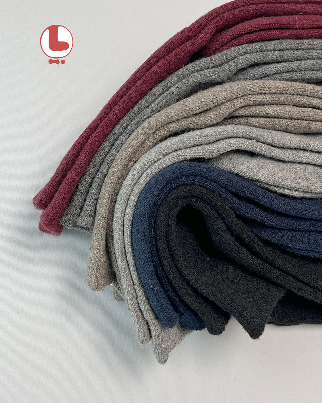 جوراب زنانه پشمی زیر زانو COCO & HANA طرح ساده