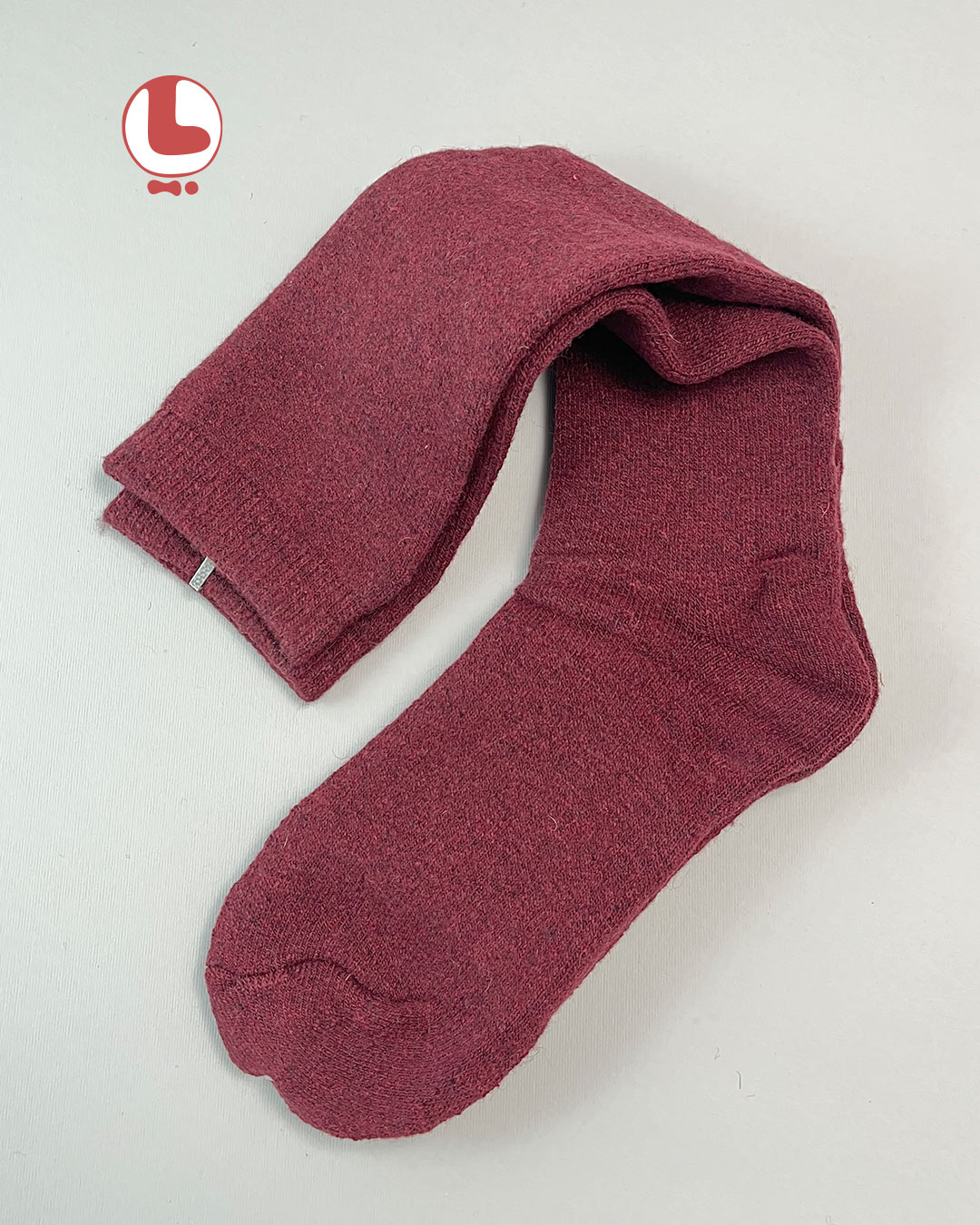 جوراب زنانه پشمی زیر زانو COCO & HANA طرح ساده