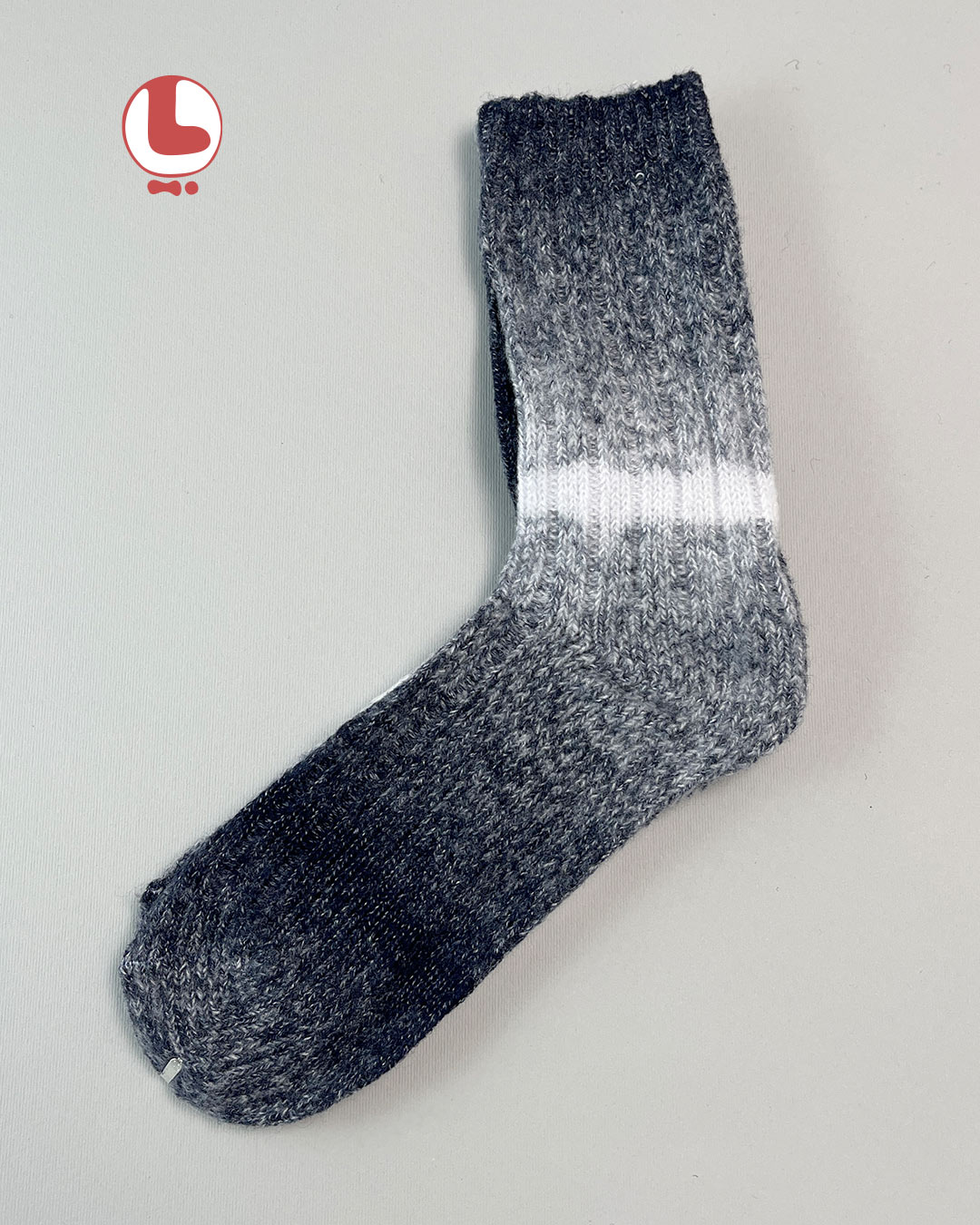 جوراب زنانه پشمی ساقدار COCO & HANA بافت کبریتی رنگی